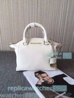 Top Knockoff Michael Kors White Genuine Leather Women‘s Dumpling bag